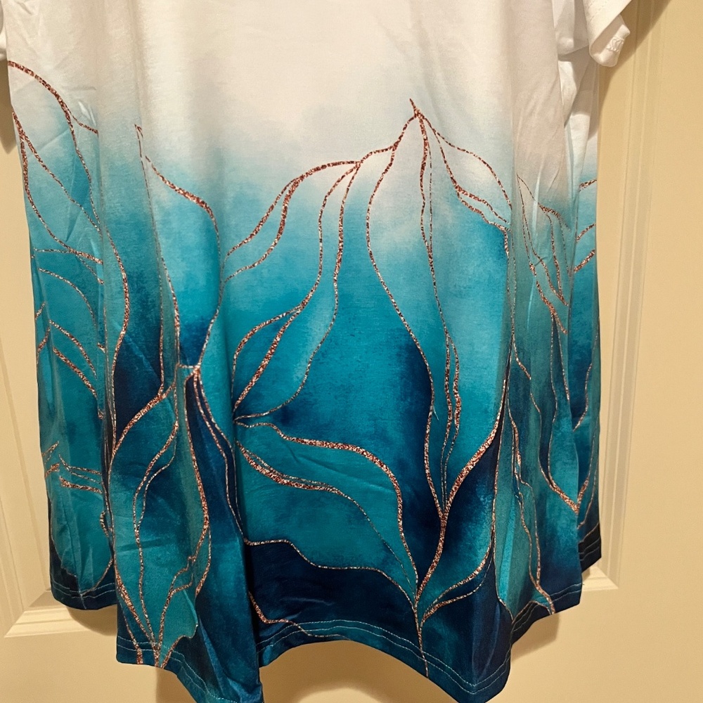 ETCCY NEW Short Sleeve Pullover V-Neck size XL - Picture 4 of 11